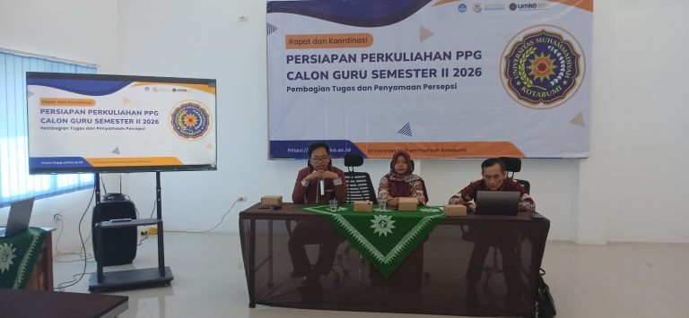 Kegiatan Pembagian Tugas dan Penyamaan Persepsi Bagi Dosen Pengampu MK PPG Calon Guru